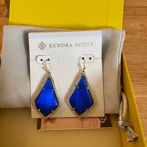 Kendra Scott Cobalt Blue Alex Drop Earrings